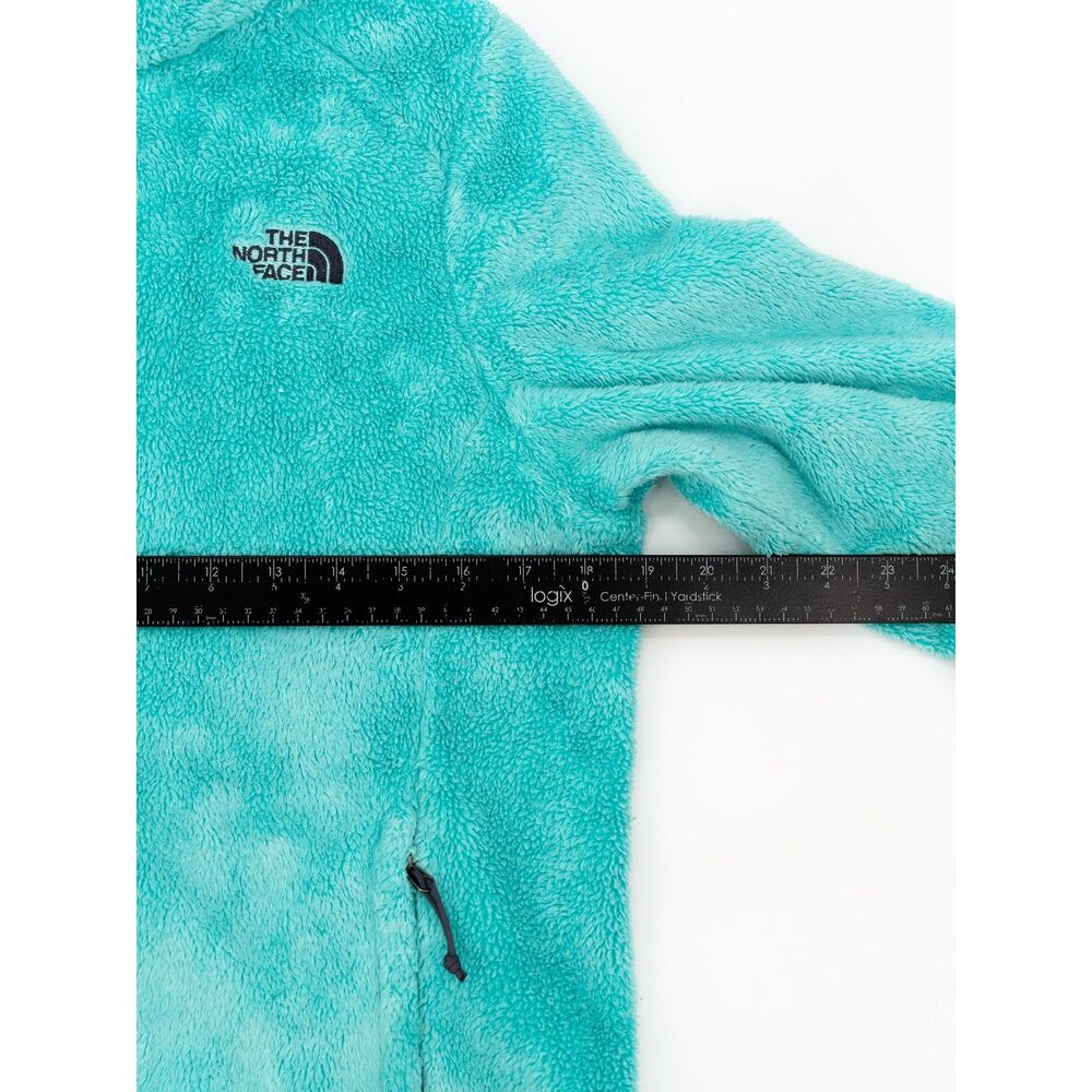 The North Face Womens M Fleece Full Zip Up Sweatshirt In Teal Blue/Green Pockets - Picture 4 of 8